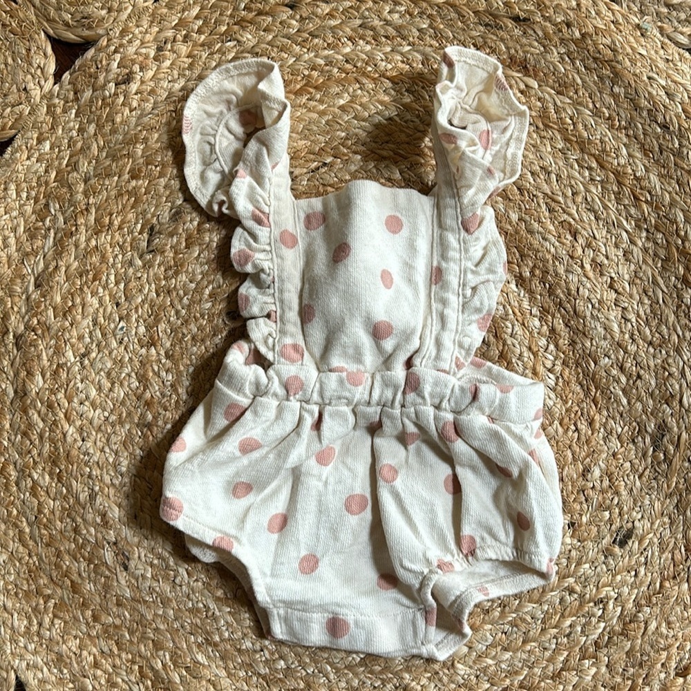Zara polka dot bubble overall. Size 0-3 mo
